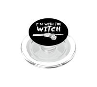 Squelette Doigt Pointant Correspondance I'm with The Witch PopSockets PopGrip pour MagSafe