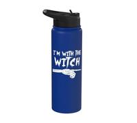 Squelette Doigt Pointant Correspondance I'm With The Witch Stainless Steel Insulated Water Bottle