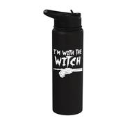 Squelette Doigt Pointant Correspondance I'm With The Witch Stainless Steel Insulated Water Bottle