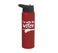 Squelette Doigt Pointant Correspondance I'm With The Witch Stainless Steel Insulated Water Bottle