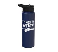 Squelette Doigt Pointant Correspondance I'm With The Witch Stainless Steel Insulated Water Bottle