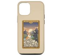Squelette donnant Une Fleur de Marguerite au Tarot pour Chien Corgi Coque pour iPhone 12/12 Pro