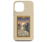 Squelette donnant Une Fleur de Marguerite au Tarot pour Chien Corgi Coque pour iPhone 13 Pro Max
