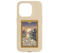 Squelette donnant Une Fleur de Marguerite au Tarot pour Chien Corgi Coque pour iPhone 15 Pro