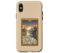 Squelette donnant Une Fleur de Marguerite au Tarot pour Chien Corgi Coque pour iPhone X/XS