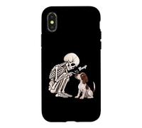Squelette drôle Anglais Pointer Boop Halloween Dog Lover Mom Coque pour iPhone X/XS