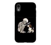 Squelette drôle Anglais Pointer Boop Halloween Dog Lover Mom Coque pour iPhone XR