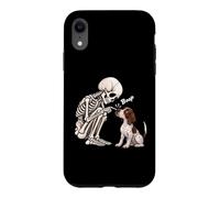 Squelette drôle Anglais Pointer Boop Halloween Dog Lover Mom Coque pour iPhone XR