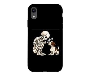 Squelette drôle Anglais Pointer Boop Halloween Dog Lover Mom Coque pour iPhone XR