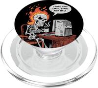 Squelette drôle de Stress au Travail I Hope This Email Finds You Well PopSockets PopGrip pour MagSafe