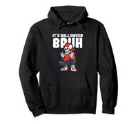Squelette drôle Halloween Disant Que C'est Halloween Bruh Sweat à Capuche