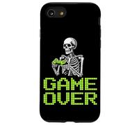 Squelette drôle Jouant à des Jeux vidéo Game Over Coque pour iPhone SE (2020) / 7/8