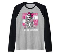 Squelette drôle m'a demandé Ok, J'Ai commencé à Rire Manche Raglan