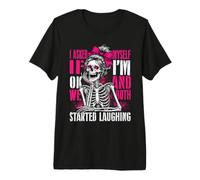 Squelette drôle m'a demandé Ok, J'Ai commencé à Rire T-Shirt Haut de Gamme