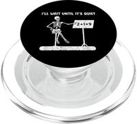 Squelette drôle Math Teacher I'll Just Wait Until It's Quiet PopSockets PopGrip pour MagSafe