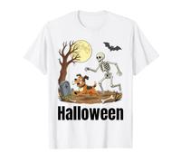 Squelette drôle Voleur d'os de Chien - Halloween Mignon T-Shirt