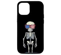 Squelette du 4 Juillet avec des Lunettes de Soleil Amazing America Coque pour iPhone 12/12 Pro