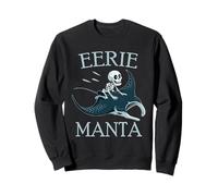 Squelette Effrayant de Raie Manta Halloween Sweatshirt