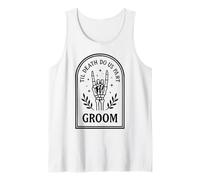 Squelette Effrayant Groom Til Death Do Us Part Halloween Party Débardeur