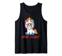 Squelette en Tenue de Licorne - Licorne Sarcastique Débardeur