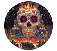 Squelette entouré d'un Cheval-Drawn Fire Trucks || Puzzles Amusants en Famille 1000pcs (67.5x67.5cm) Adultes