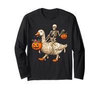 Squelette équitation Momie oie effrayante Halloween Trick Or Treat Manche Longue