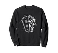 Squelette et Cercueil Effrayant mélancolie Sweatshirt