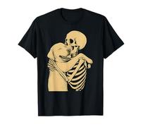 Squelette étreignant Le Chien du Labrador Halloween T-Shirt