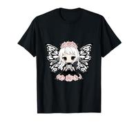Squelette Fairy Anime Goth Graphic - Kawaii Starry Moon Top T-Shirt