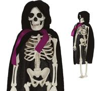 Squelette Figure suspendue Décoration Halloween Scène effrayante Fantôme Décoration lilas accents 43 cm, couleur : blanc