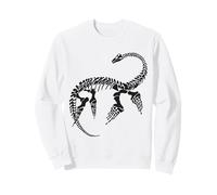 Squelette fossile préhistorique de plésiosaure (Logo Noir) Sweatshirt