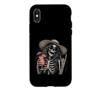 Squelette Girl Rock Horns Beach Cocktail Summer Rock'n Roll Coque pour iPhone X/XS