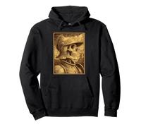 Squelette Gothique Chevalier médiéval surréaliste créature Fantaisie Sweat à Capuche