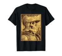 Squelette Gothique Chevalier médiéval surréaliste créature Fantaisie T-Shirt