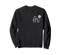 Squelette Gothique Moderne de Jardinier Tournesol Floral Sweatshirt
