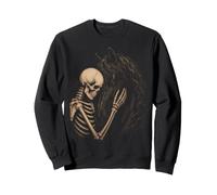 Squelette Gothique pour Amoureux des Chevaux - Art équestre d'halloween Sweatshirt