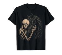 Squelette Gothique pour Amoureux des Chevaux - Art équestre d'halloween T-Shirt Graphique avec Valeur