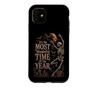 Squelette Gothique rétro Dansant Halloween Moon Art Coque pour iPhone 11