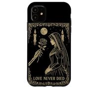 Squelette Gothique Romance Occulte Lune Sombre Vintage Coque pour iPhone 11