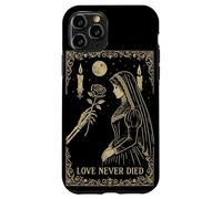 Squelette Gothique Romance Occulte Lune Sombre Vintage Coque pour iPhone 11 Pro