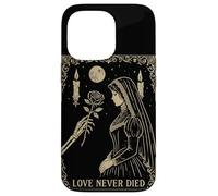 Squelette Gothique Romance Occulte Lune Sombre Vintage Coque pour iPhone 13 Pro