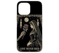Squelette Gothique Romance Occulte Lune Sombre Vintage Coque pour iPhone 13 Pro Max