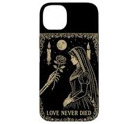Squelette Gothique Romance Occulte Lune Sombre Vintage Coque pour iPhone 14 Plus
