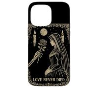 Squelette Gothique Romance Occulte Lune Sombre Vintage Coque pour iPhone 14 Pro Max