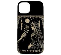 Squelette Gothique Romance Occulte Lune Sombre Vintage Coque pour iPhone 15 Plus