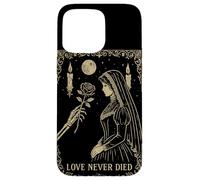 Squelette Gothique Romance Occulte Lune Sombre Vintage Coque pour iPhone 15 Pro Max
