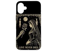 Squelette Gothique Romance Occulte Lune Sombre Vintage Coque pour iPhone 16 Plus