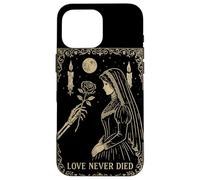Squelette Gothique Romance Occulte Lune Sombre Vintage Coque pour iPhone 16 Pro Max