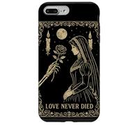 Squelette Gothique Romance Occulte Lune Sombre Vintage Coque pour iPhone 7 Plus/8 Plus