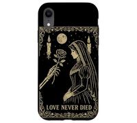 Squelette Gothique Romance Occulte Lune Sombre Vintage Coque pour iPhone XR
